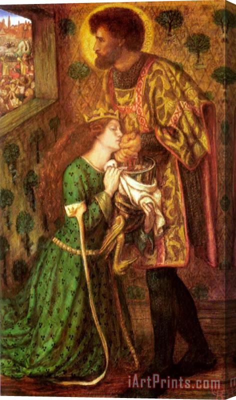Dante Gabriel Rossetti Saint George And The Princess Sabra Stretched Canvas Print / Canvas Art