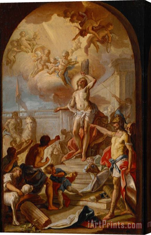 Diana, Giacinto The Martyrdom of St. Sebastian Stretched Canvas Print / Canvas Art