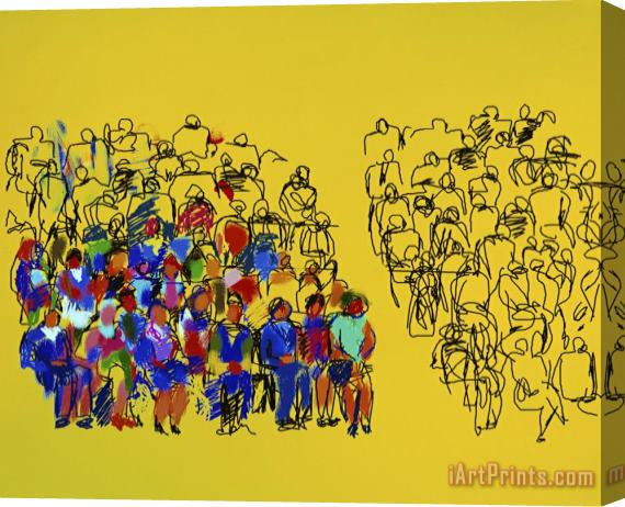 Diana Ong Audience Two Stretched Canvas Print / Canvas Art