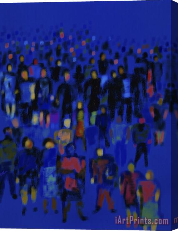 Diana Ong Crowd Stretched Canvas Print / Canvas Art