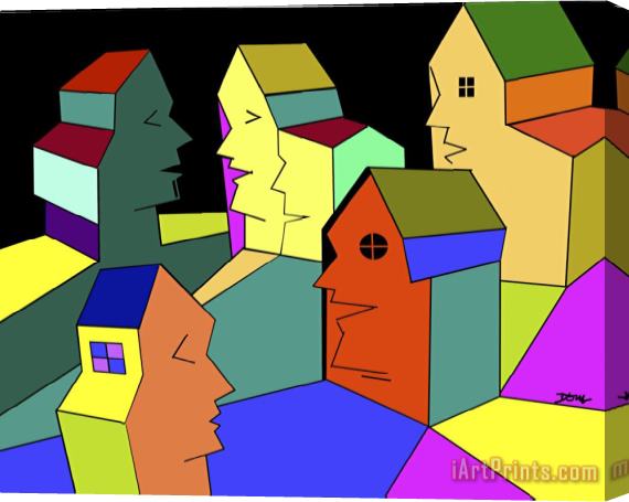 Diana Ong Neighbors a Stretched Canvas Print / Canvas Art