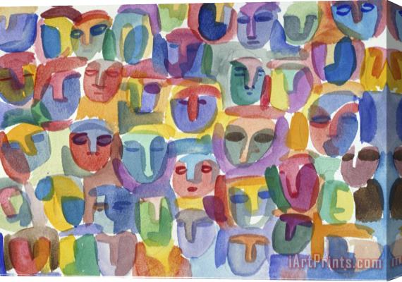 Diana Ong The Crowd Stretched Canvas Print / Canvas Art