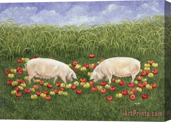 Ditz Apple Sows Stretched Canvas Painting / Canvas Art