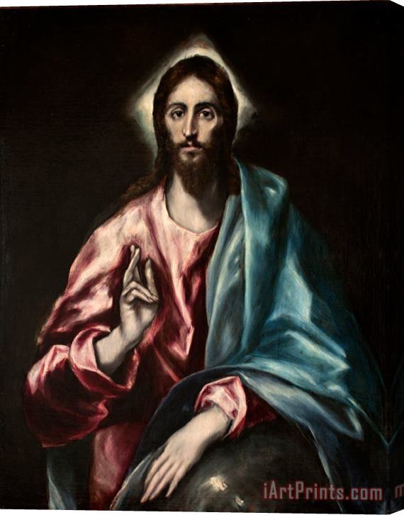 Domenikos Theotokopoulos, El Greco Christ As Saviour Stretched Canvas Print / Canvas Art