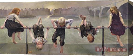 Dorothy Stanley Street Arabs At Play Stretched Canvas Painting / Canvas Art