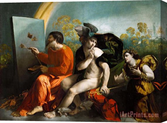 Dosso Dossi Jupiter, Mercury And Virtue Stretched Canvas Print / Canvas Art