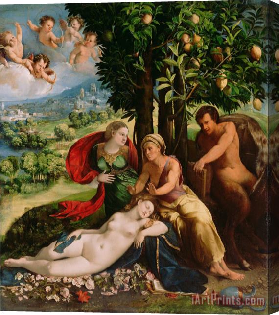 Dosso Dossi Mythological Scene 1524 Stretched Canvas Print / Canvas Art
