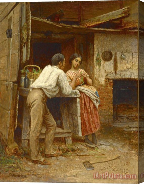Eastman Johnson Southern Courtship Stretched Canvas Painting / Canvas Art