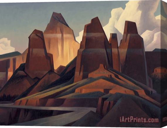 Ed Mell Red Rock Ribbon, 2004 Stretched Canvas Print / Canvas Art