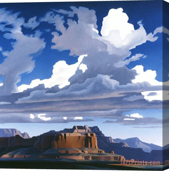 Ed Mell Sweeping Clouds Stretched Canvas Print / Canvas Art
