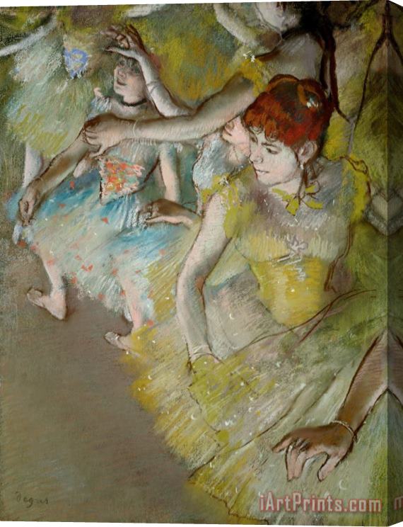 Edgar Degas Ballet Dancers on The Stage Stretched Canvas Painting / Canvas Art