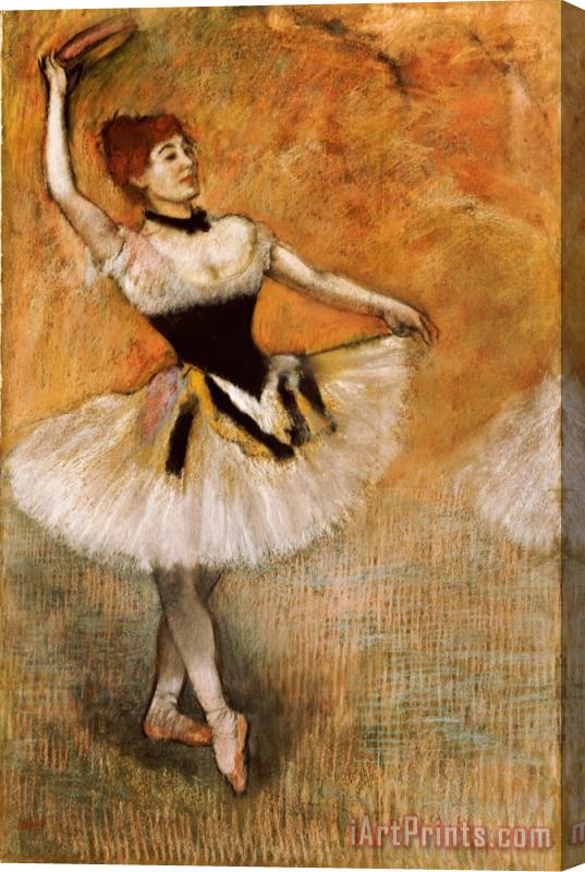 Edgar Degas Dancer with Tambourine Stretched Canvas Painting / Canvas Art