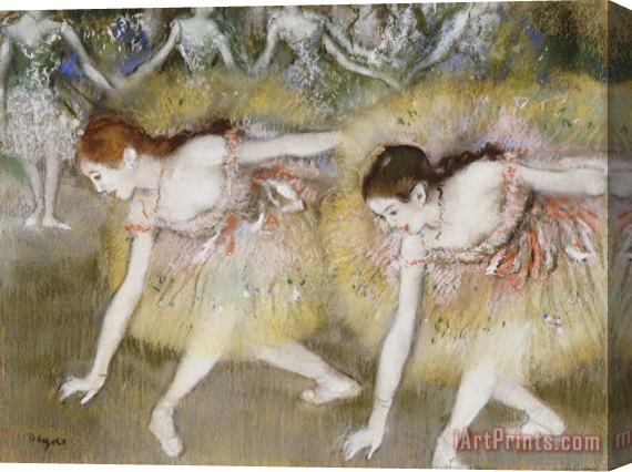 Edgar Degas Dancers Bending Down Stretched Canvas Painting / Canvas Art