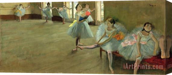 Edgar Degas Dancers in the Classroom Stretched Canvas Print / Canvas Art
