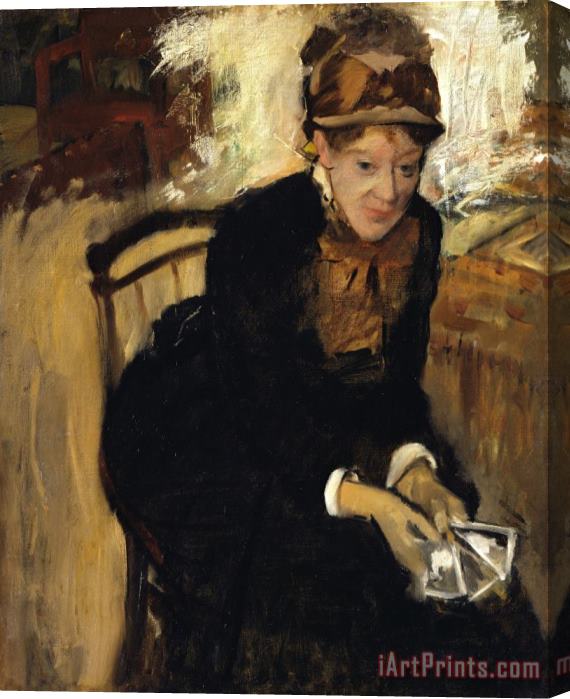 Edgar Degas Mary Cassatt Stretched Canvas Painting / Canvas Art