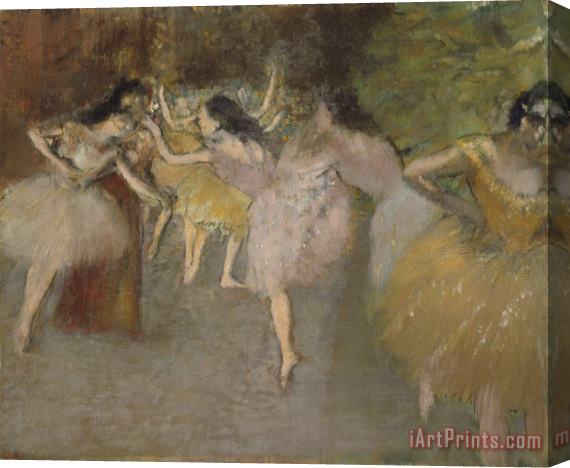 Edgar Degas Rehearsal Before The Ballet Stretched Canvas Print / Canvas Art