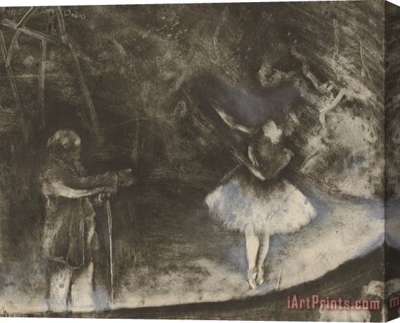 Edgar Degas The Ballet Master (le Maitre De Ballet) Stretched Canvas Print / Canvas Art