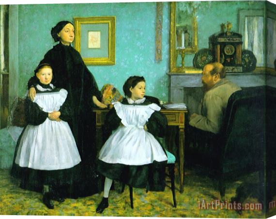 Edgar Degas The Bellelli Family Stretched Canvas Painting / Canvas Art