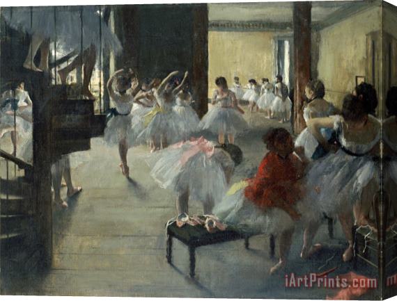 Edgar Degas The Dance Class Stretched Canvas Print / Canvas Art