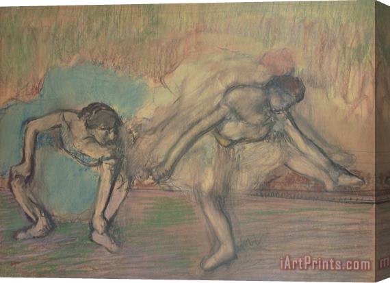 Edgar Degas Two Dancers Resting Stretched Canvas Painting / Canvas Art