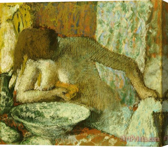 Edgar Degas Woman at her Toilet Stretched Canvas Painting / Canvas Art