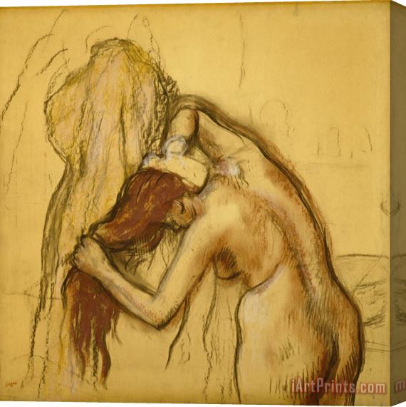 Edgar Degas Woman Drying Herself Stretched Canvas Print / Canvas Art