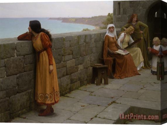 Edmund Blair Leighton The Hostage Stretched Canvas Painting / Canvas Art