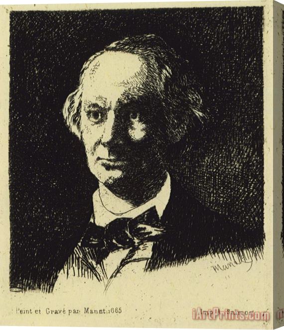 Edouard Manet Baudelaire Stretched Canvas Print / Canvas Art