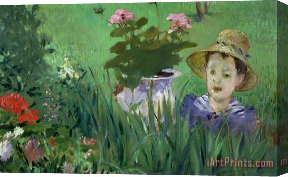 Edouard Manet Child in the Flowers Stretched Canvas Print / Canvas Art