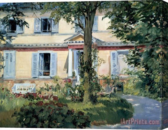 Edouard Manet Landhaus in Rueil Stretched Canvas Print / Canvas Art