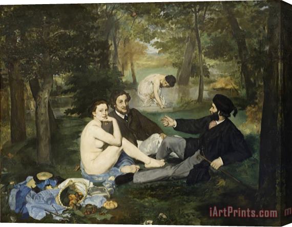 Edouard Manet Le Dejeuner Sur L'herbe Stretched Canvas Print / Canvas Art