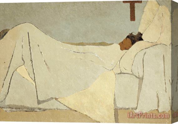 Edouard Vuillard In Bed Stretched Canvas Print / Canvas Art