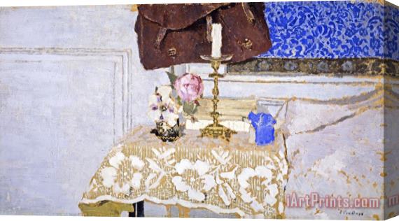Edouard Vuillard Nature Morte Au Bougeoir (the Candlestick) Stretched Canvas Painting / Canvas Art