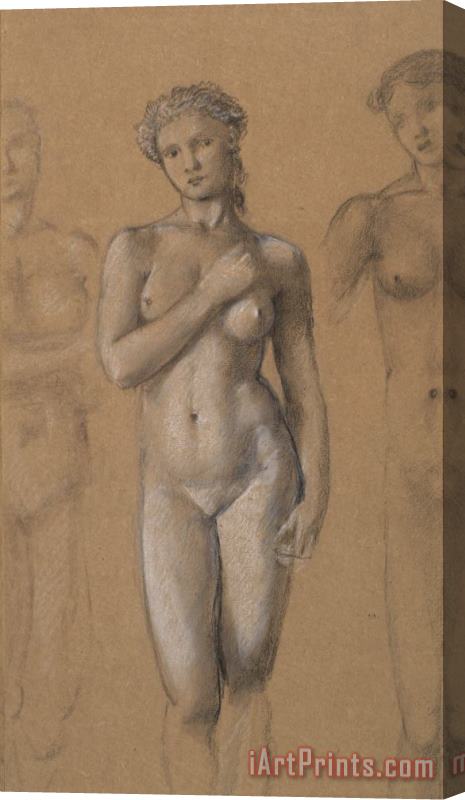 Edward Burne Jones Female Nude Stretched Canvas Print / Canvas Art