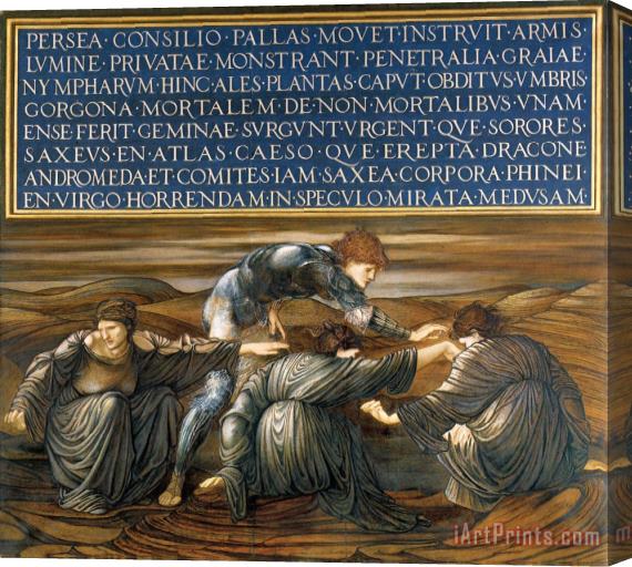 Edward Burne Jones The Perseus Series Perseus And The Graiae Stretched Canvas Print / Canvas Art