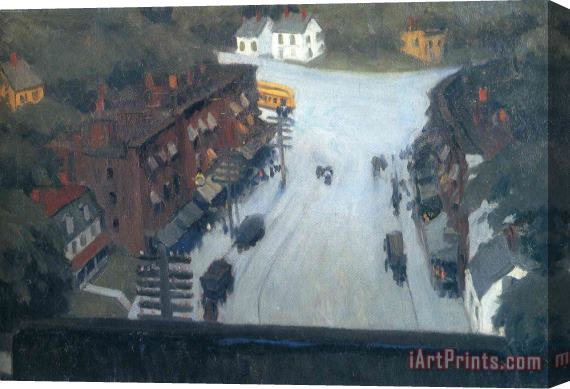 Edward Hopper American Village Stretched Canvas Print / Canvas Art