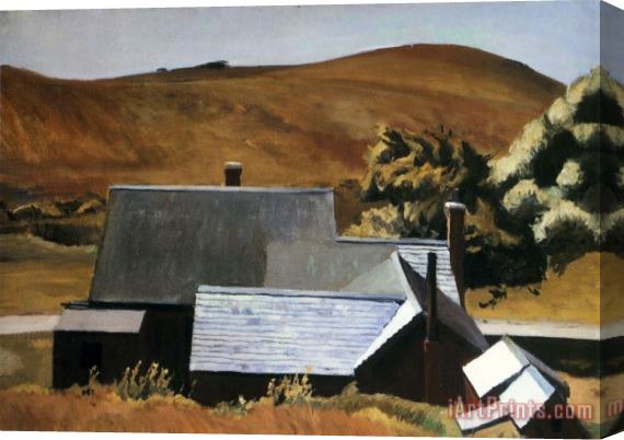 Edward Hopper Burly Cobb's House South Truro 1933 Stretched Canvas Painting / Canvas Art