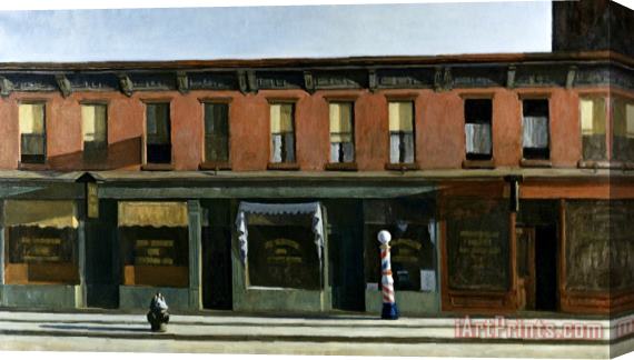 Edward Hopper Early Sunday Morning 1930 Stretched Canvas Painting / Canvas Art