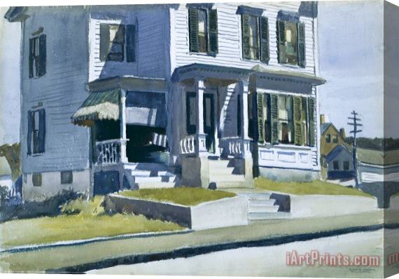 Edward Hopper House on Middle Street, Gloucester Stretched Canvas Print / Canvas Art