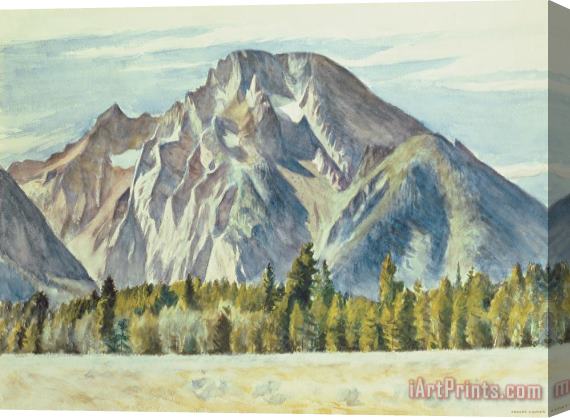 Edward Hopper Mount Moran Stretched Canvas Print / Canvas Art
