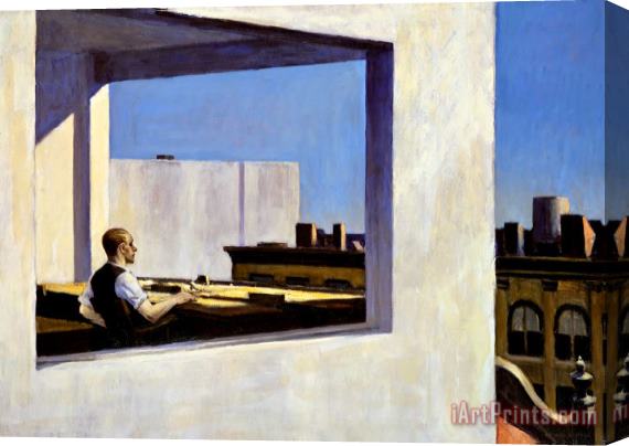 Edward Hopper Office in a Small City Stretched Canvas Print / Canvas Art
