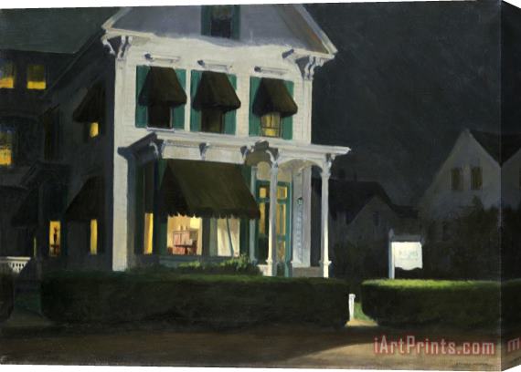 Edward Hopper Rooms for Tourists Stretched Canvas Print / Canvas Art