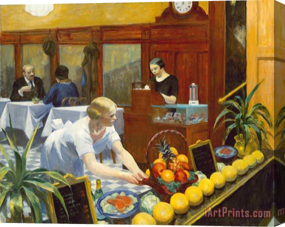 Edward Hopper Tables for Ladies 1930 Stretched Canvas Painting / Canvas Art