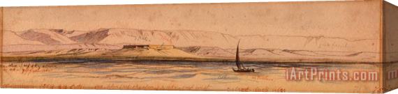 Edward Lear Boat on The Nile 3 Stretched Canvas Print / Canvas Art