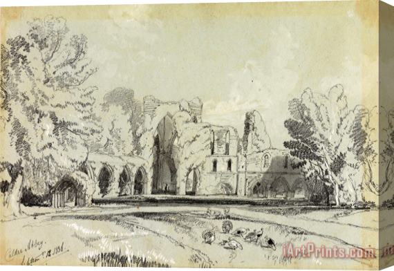 Edward Lear Calder Abbey, September 12. 1836 Stretched Canvas Print / Canvas Art