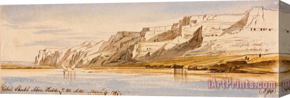 Edward Lear Gebel Sheikh Abu Fodde, 7 30 Am, 4 March 1867 (590) Stretched Canvas Print / Canvas Art