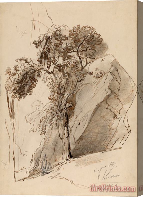 Edward Lear Siracusa, 12. June 1847 Stretched Canvas Print / Canvas Art