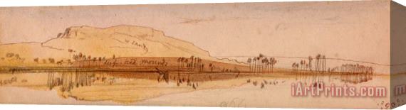 Edward Lear View on The Nile Stretched Canvas Print / Canvas Art