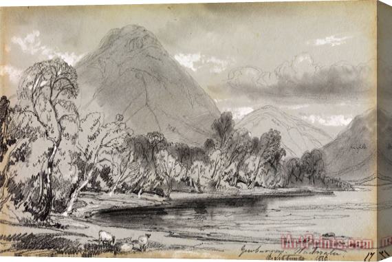 Edward Lear Yewbarrow, Wastwater, 16 September 1836 Stretched Canvas Print / Canvas Art