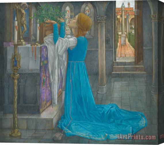 Edward Reginald Frampton Isabella And The Pot Of Basil Stretched Canvas Painting / Canvas Art